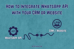 How to Integrate WhatsApp API with Your CRM or Website